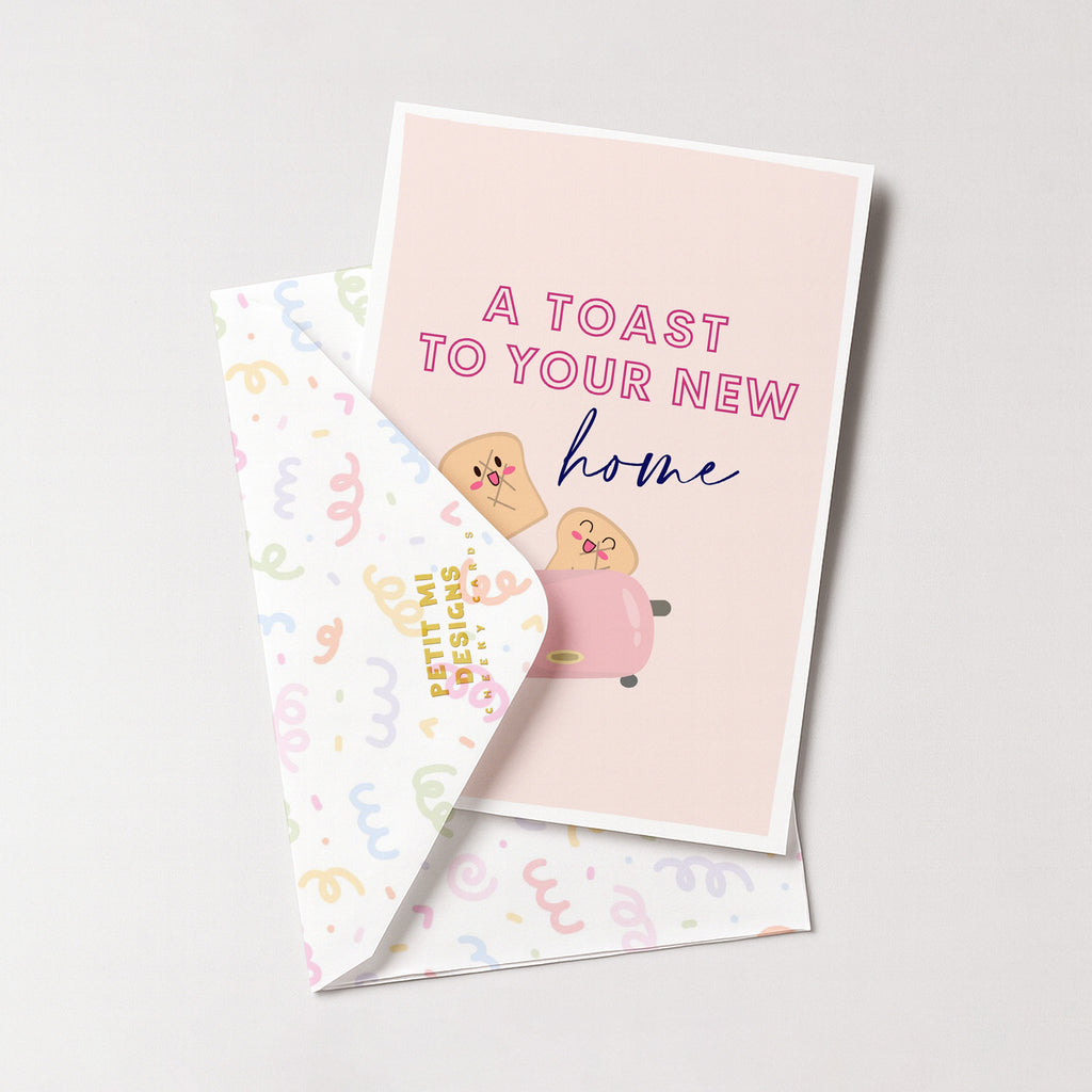 "A Toast To Your New Home" Greeting Card