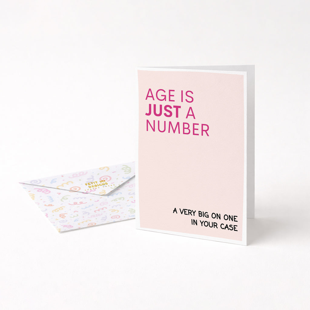 "Age Is Just A Number" Greeting Card