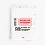"Blow Job Voucher" Greeting Card