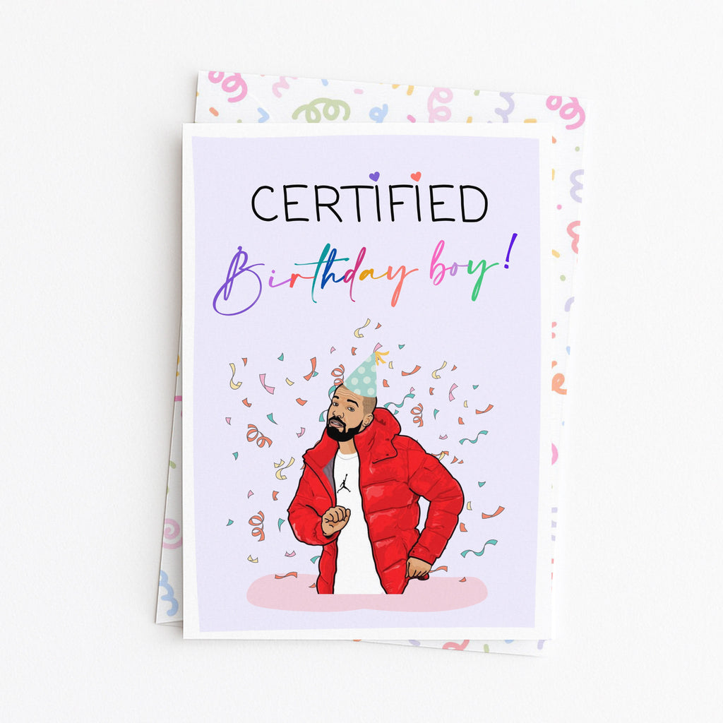 "Certified Birthday Boy" Greeting Card