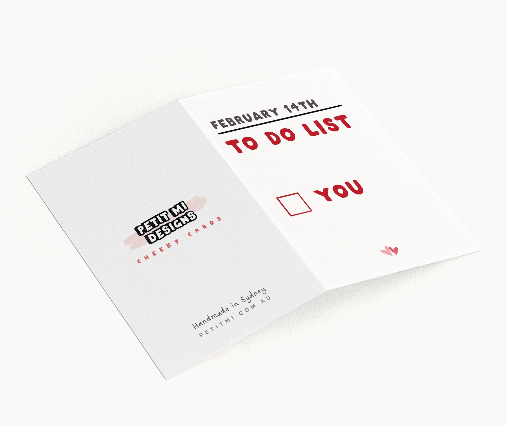 "February 14th To Do List" Greeting Card