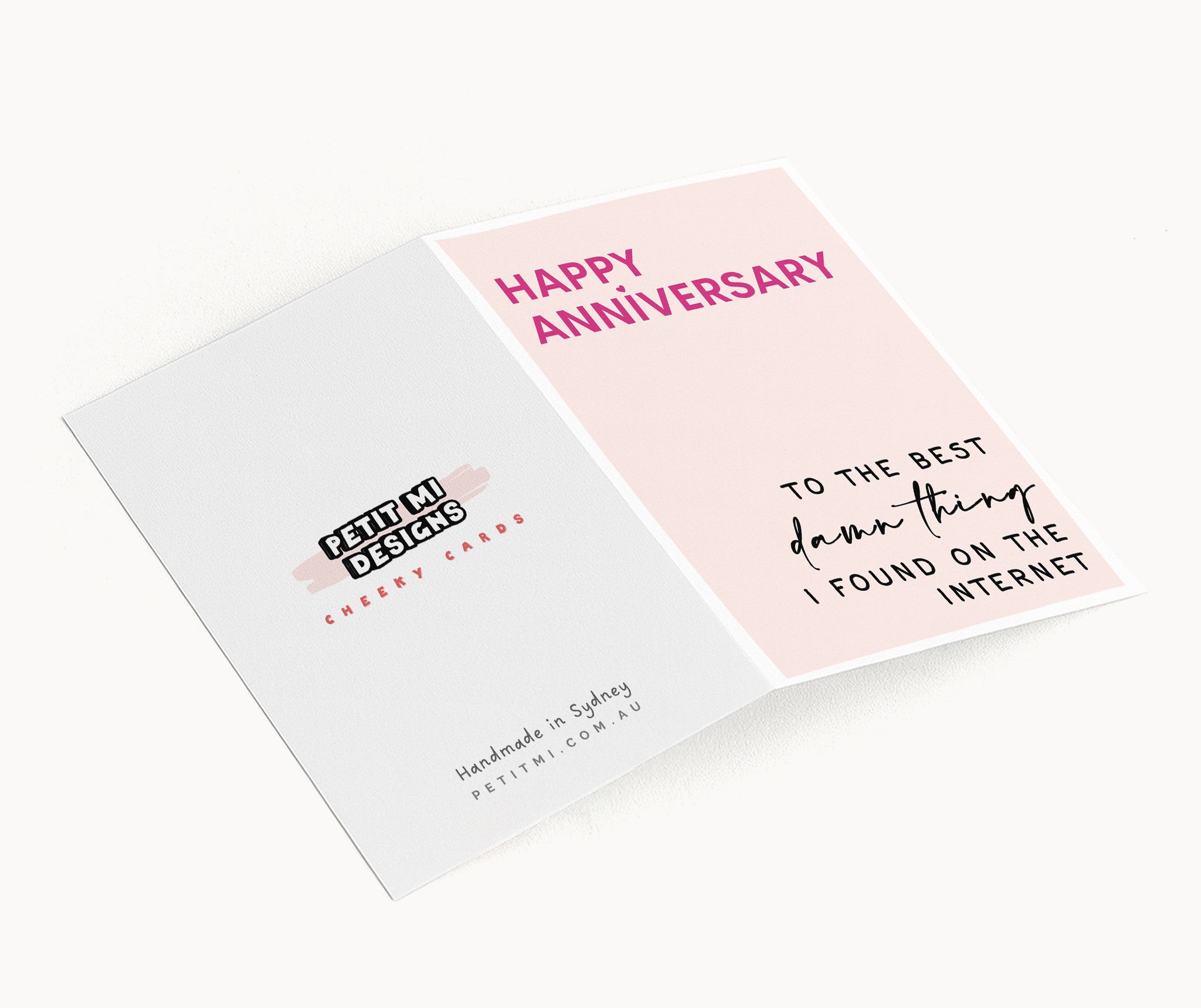 "Happy Anniversary To The Best Damn Thing" Greeting Card