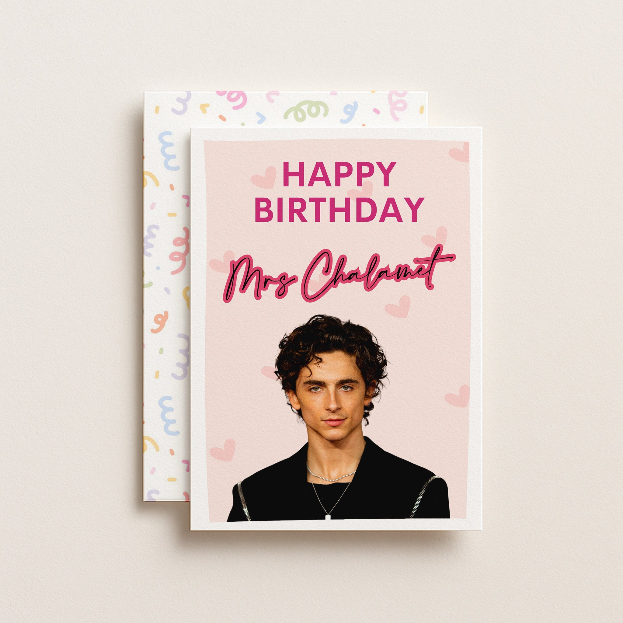 "Happy Birthday Timothee Chalamet" Greeting Card