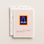 "Happy Birthday Oldi Chair" Greeting Card