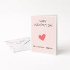 "Happy _alentine's Day. You'll Get The V Tonight" Greeting Card