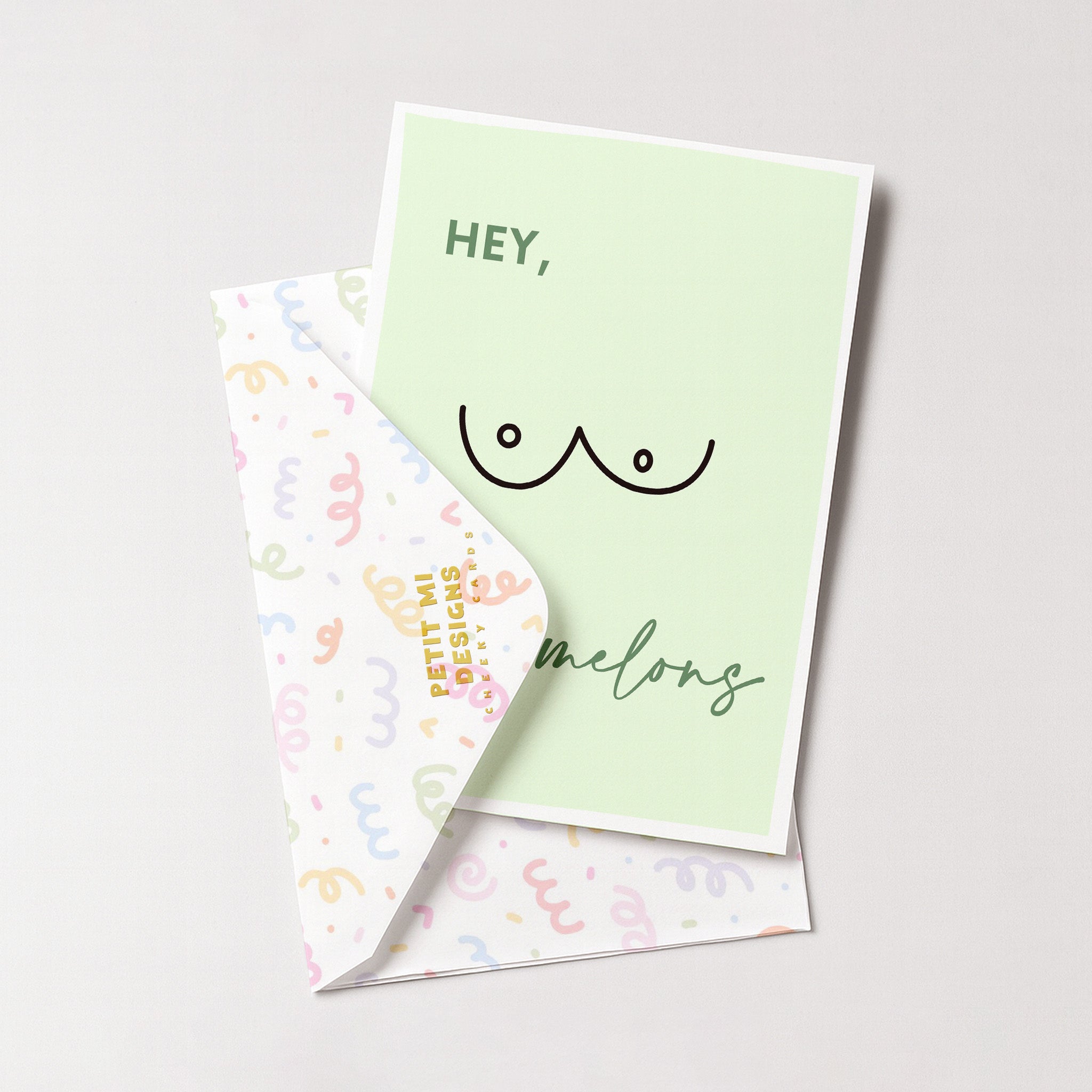 "Hey Nice Melons" Greeting Card