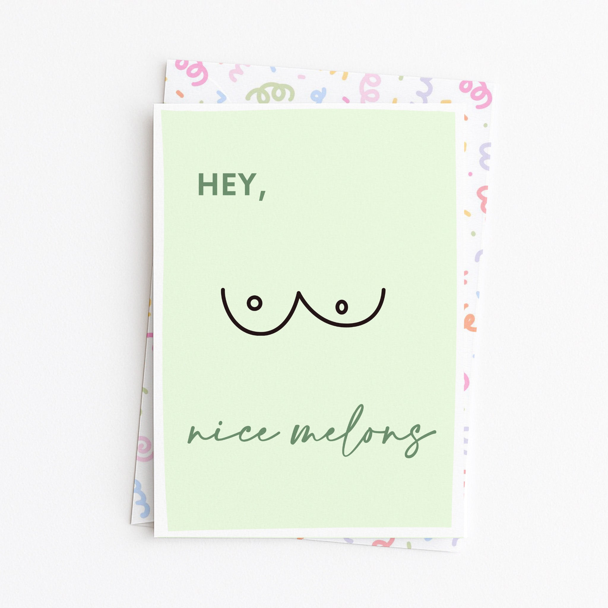 "Hey Nice Melons" Greeting Card