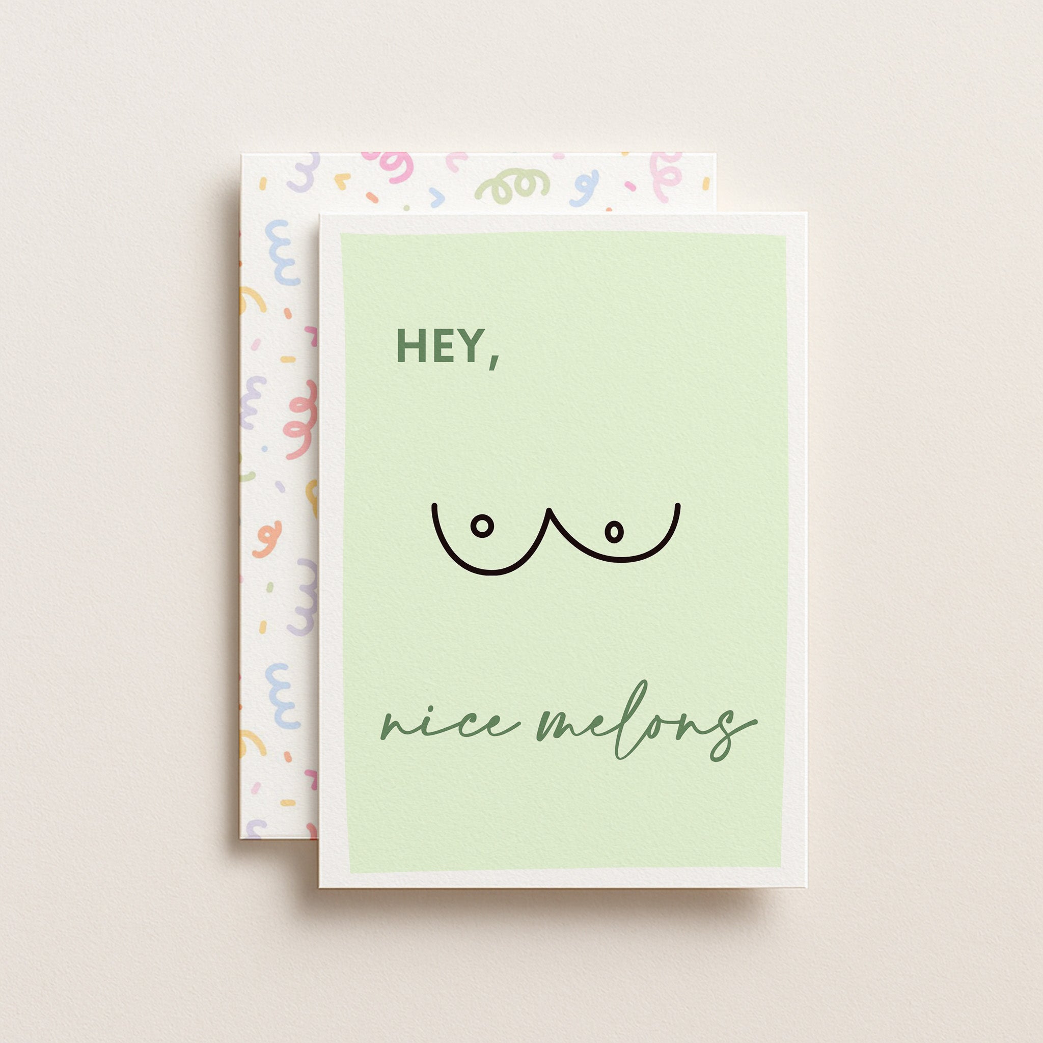 "Hey Nice Melons" Greeting Card