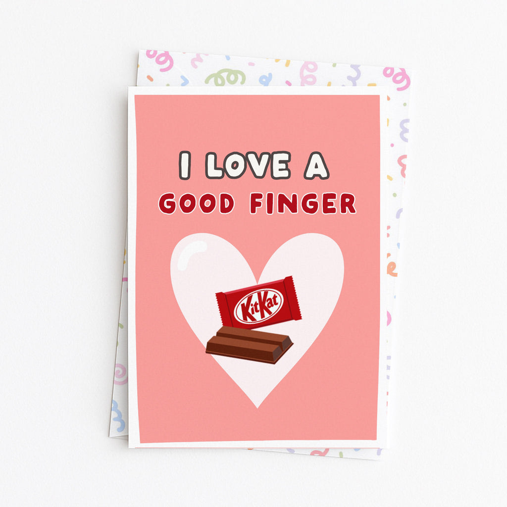 "I Love A Good Finger" Greeting Card