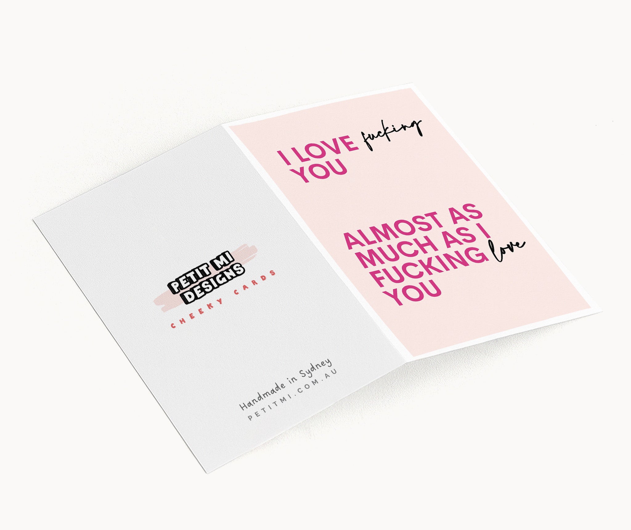 "I Love Fucking You" Greeting Card