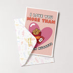 "I Love You More Than Chicken Nuggets" Greeting Card