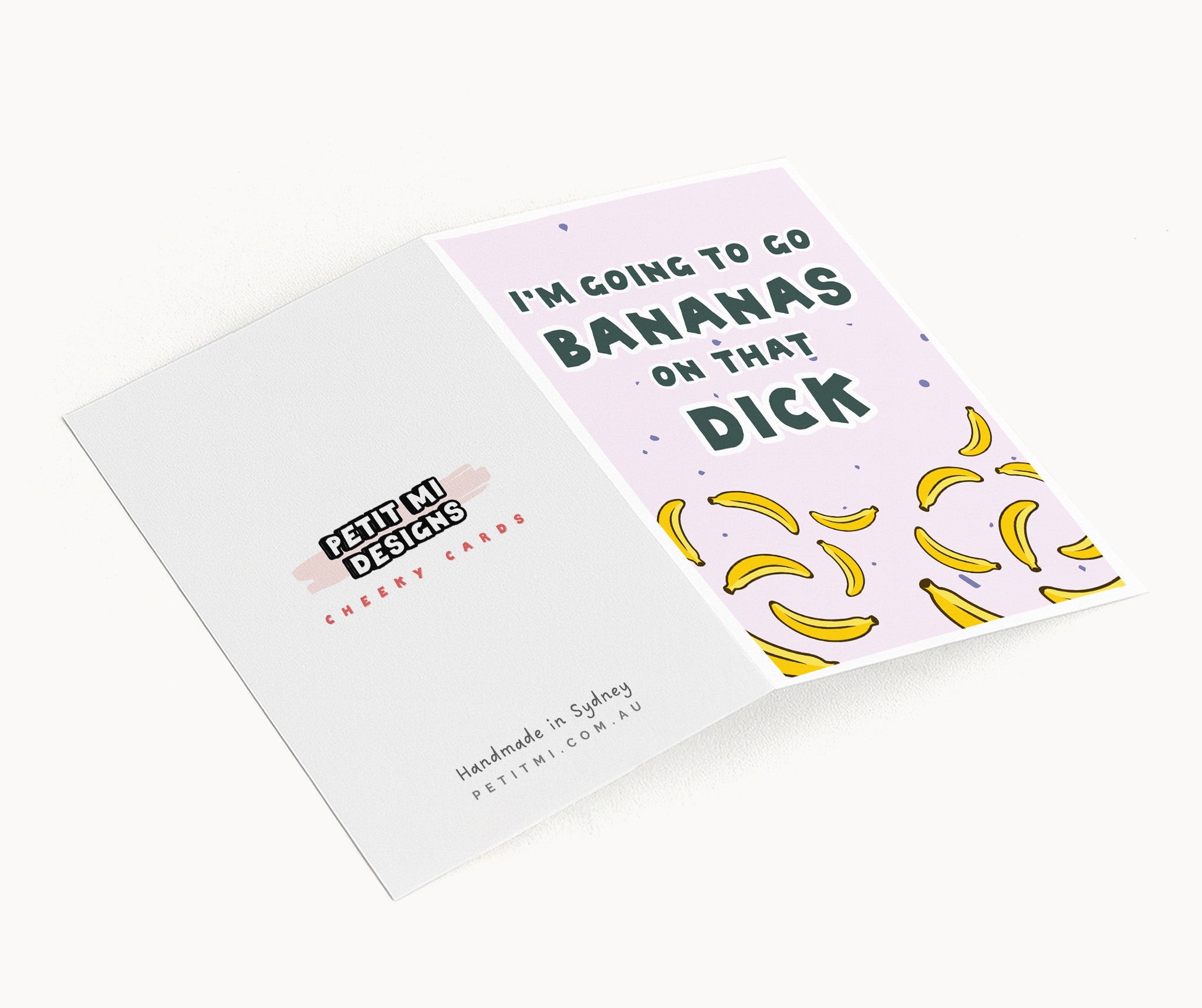"I'm Going To Go Bananas On Thats Dick" Greeting Card