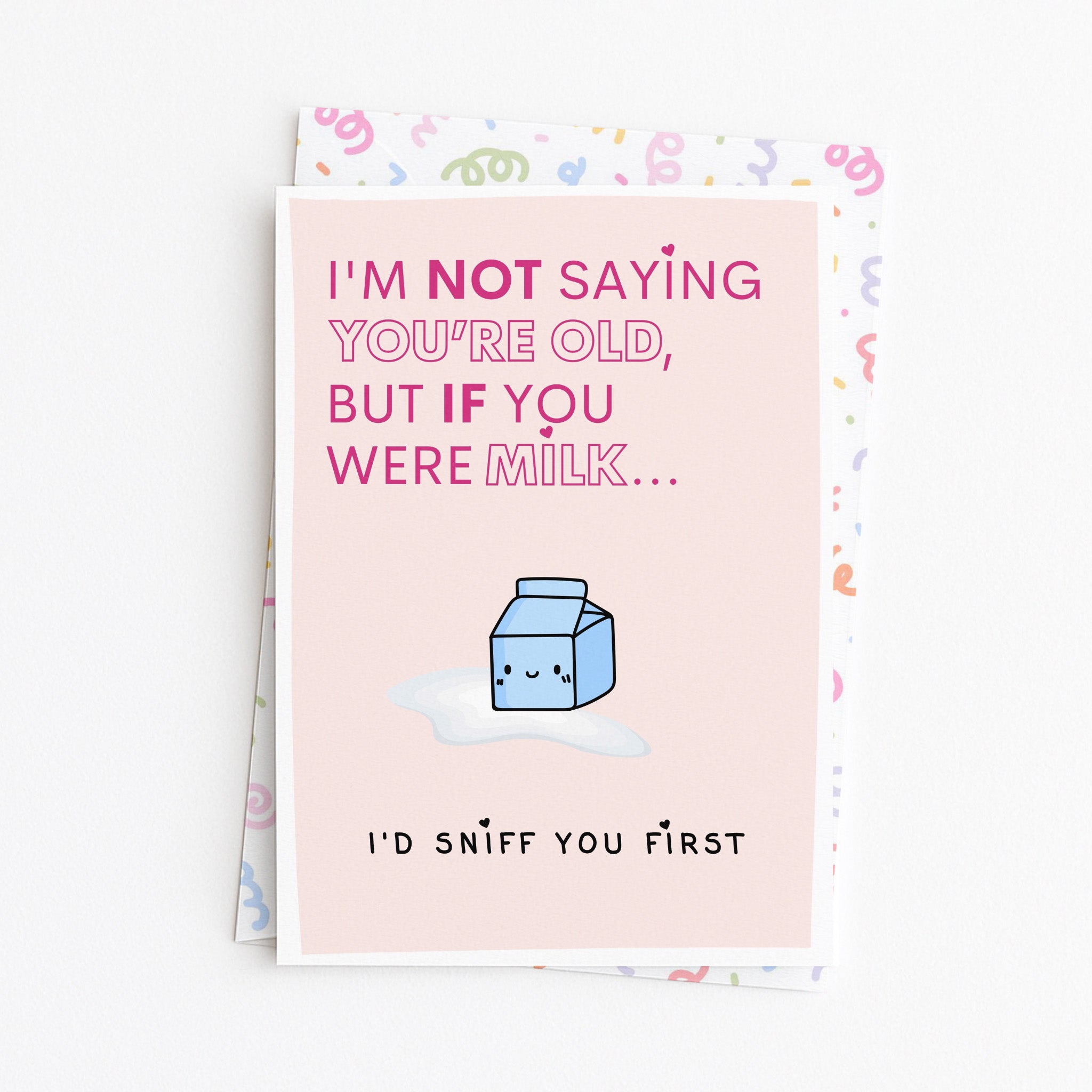 "I'm Not Saying You're Old But If You Were Milk" Greeting Card