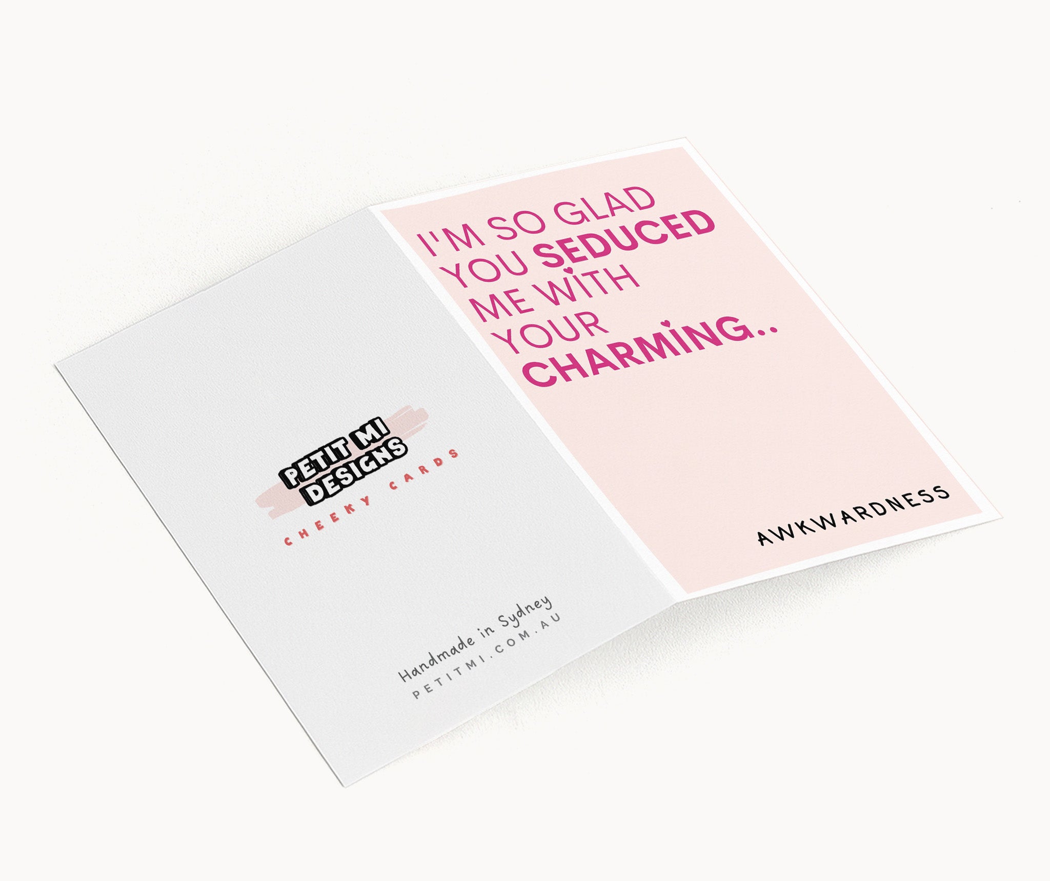 "I'm So Glad You Seduced Me With.." Greeting Card