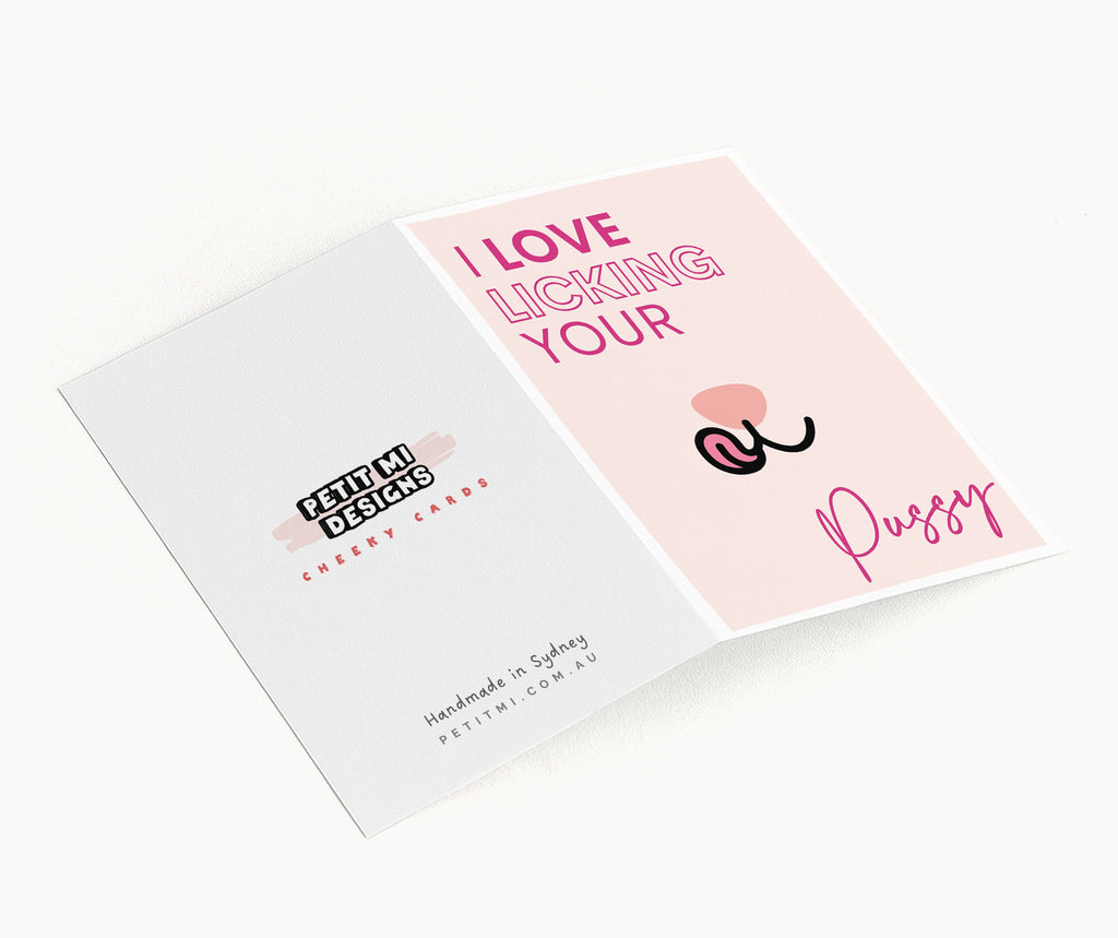 "I Love Licking Your.." Greeting Card