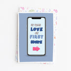 "It Was Love At First Swipe" Greeting Card