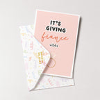 "It's Giving Fiance Vibes" Greeting Card