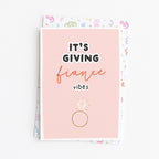 "It's Giving Fiance Vibes" Greeting Card