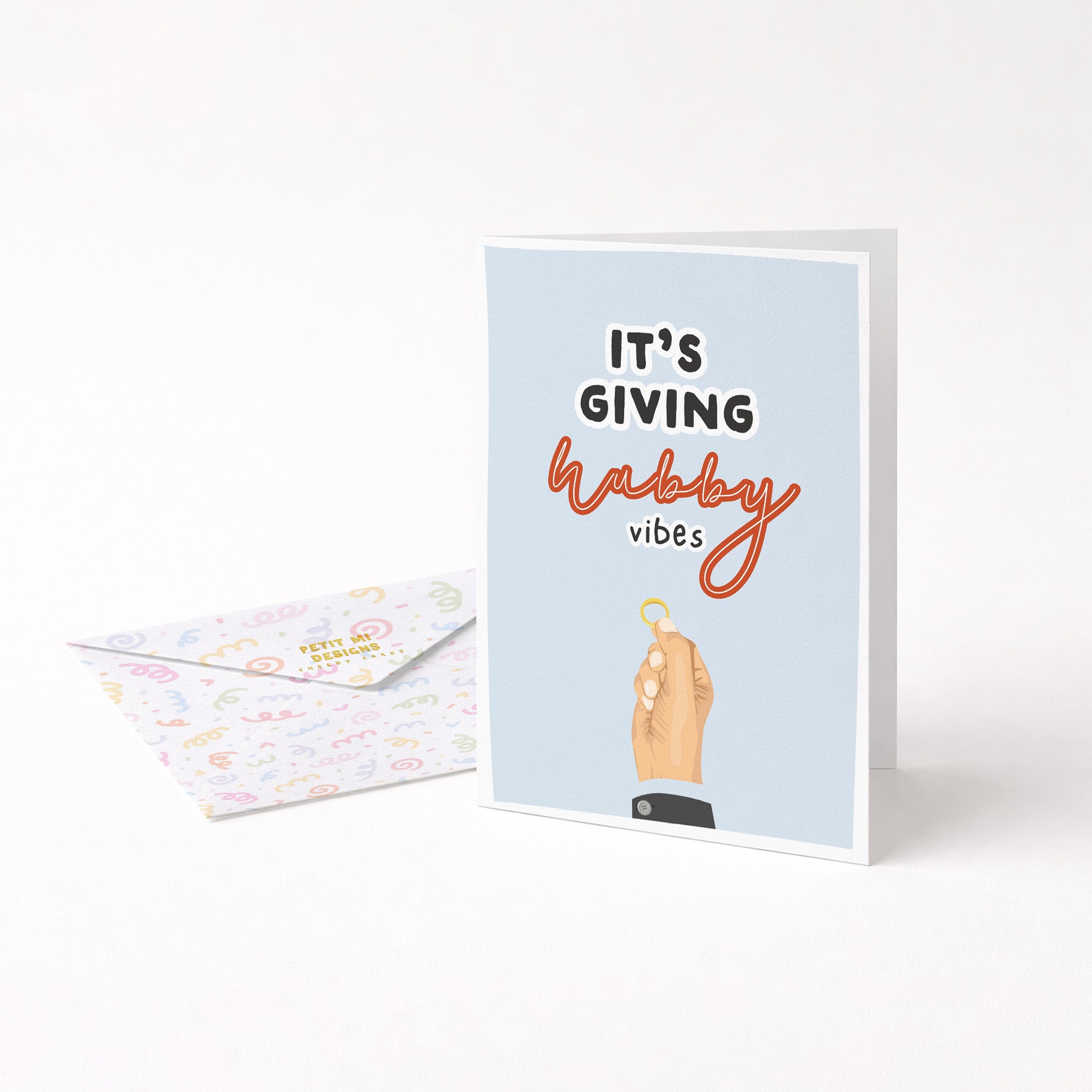 "It's Giving Hubby Vibes" Greeting Card