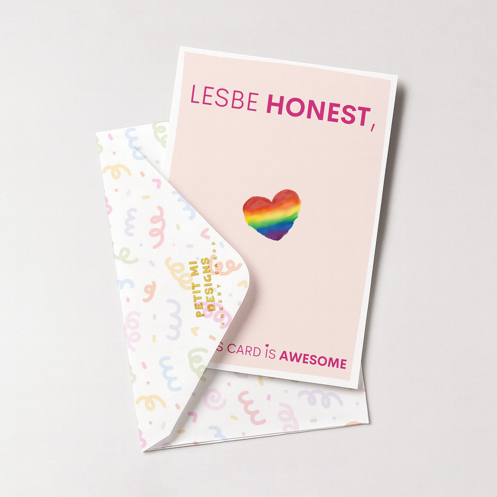 "Lesbe Honest" Greeting Card