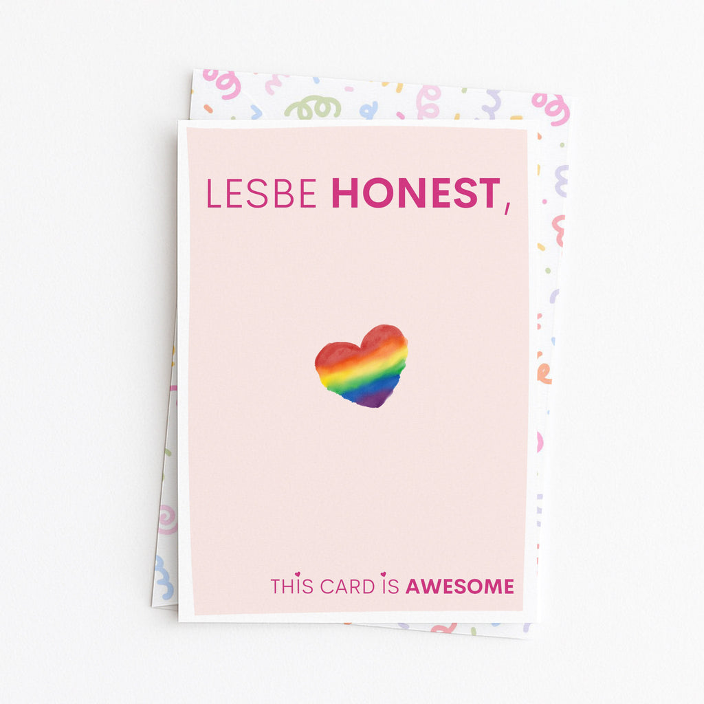 "Lesbe Honest" Greeting Card