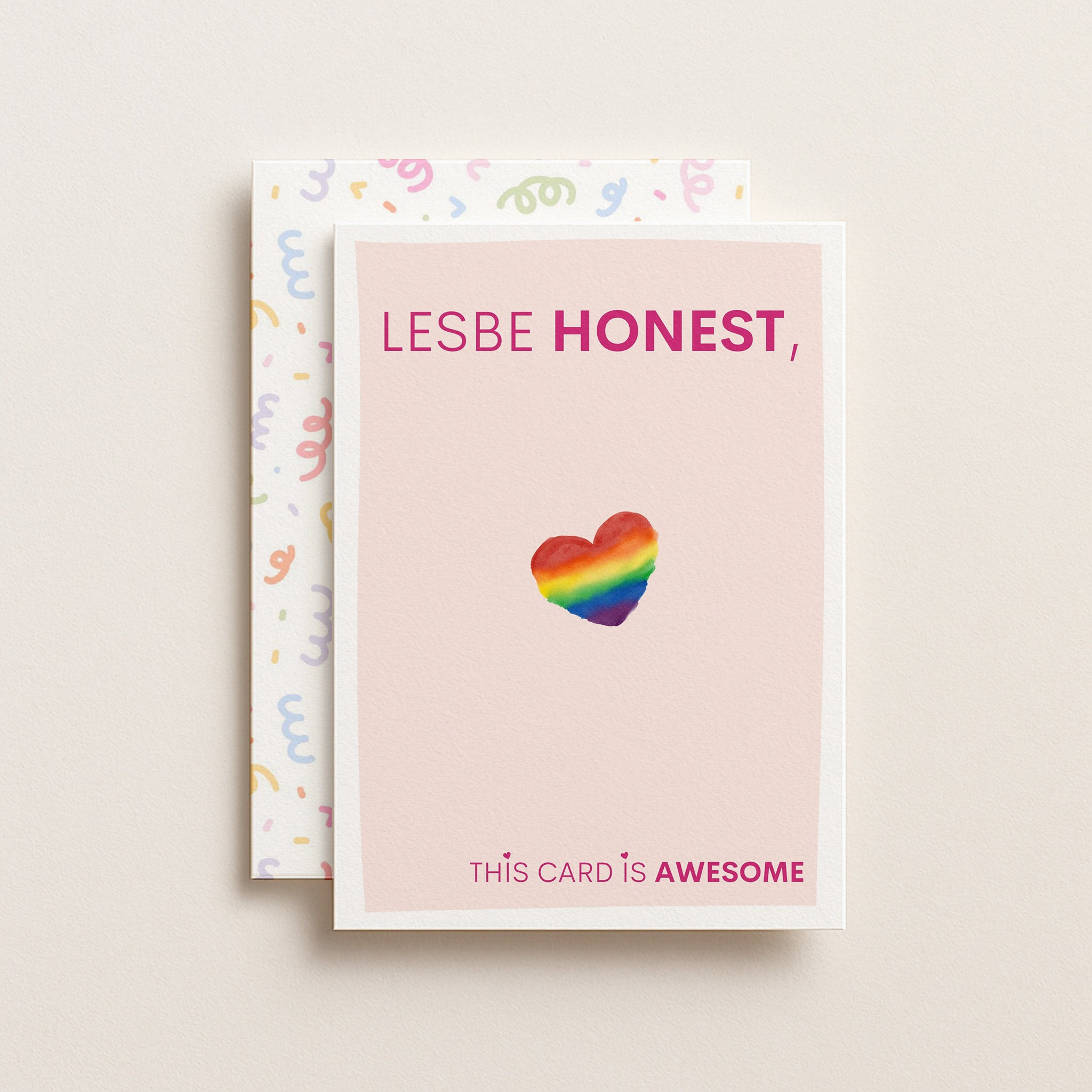 "Lesbe Honest" Greeting Card