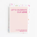 "Lets Celebrate Our Love" Greeting Card
