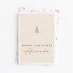 "Merry Christmas Custom Name" Greeting Card