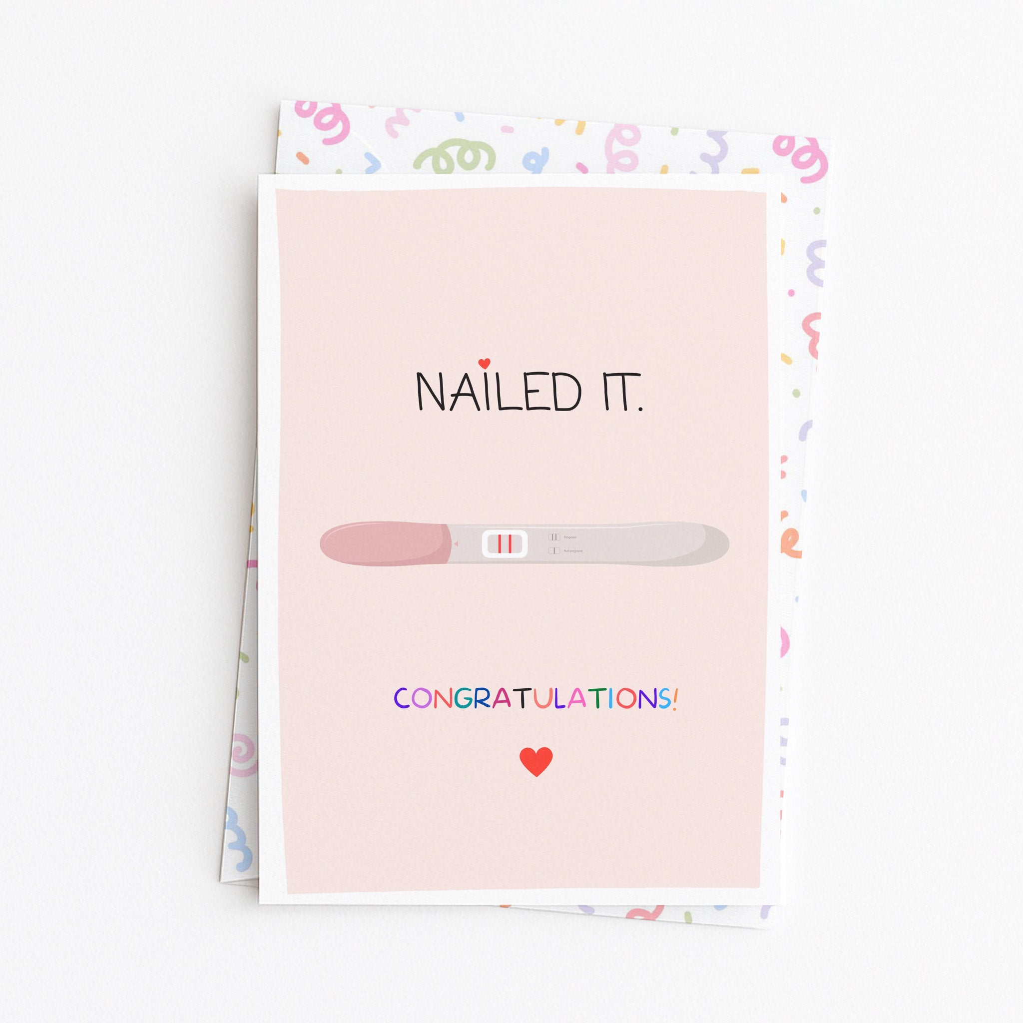 "Nailed It. Congratulations" Greeting Card