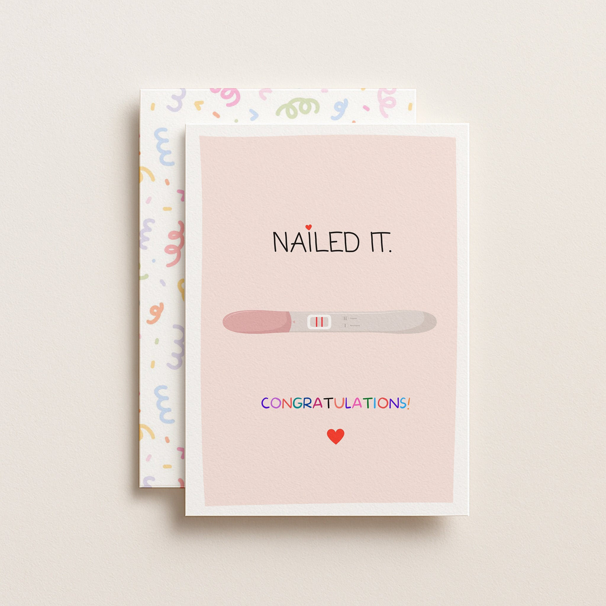 "Nailed It. Congratulations" Greeting Card
