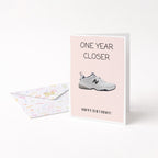 "One Year Closer. Happy Birthday" Greeting Card