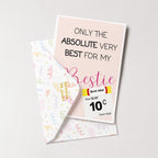 "Only The Absolute Very Best For My Bestie White Label" Greeting Card