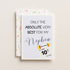 "Only Absolute Very Best For My Nephew White Label" Greeting Card