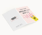 "Only The Absolute Very Best For My Wife Yellow Label" Greeting Card