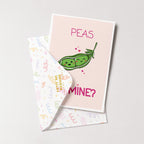 "Peas Be Mine?" Greeting Card