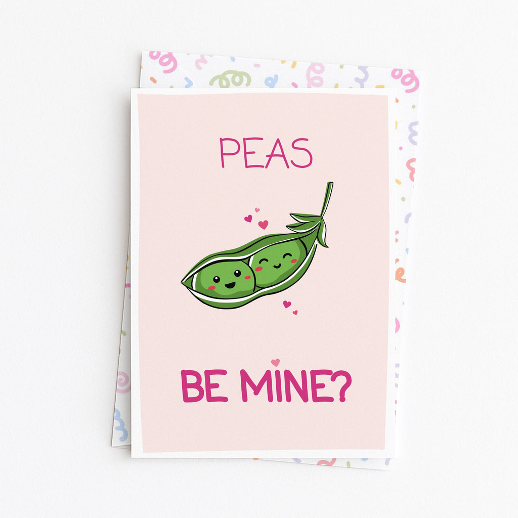 "Peas Be Mine?" Greeting Card