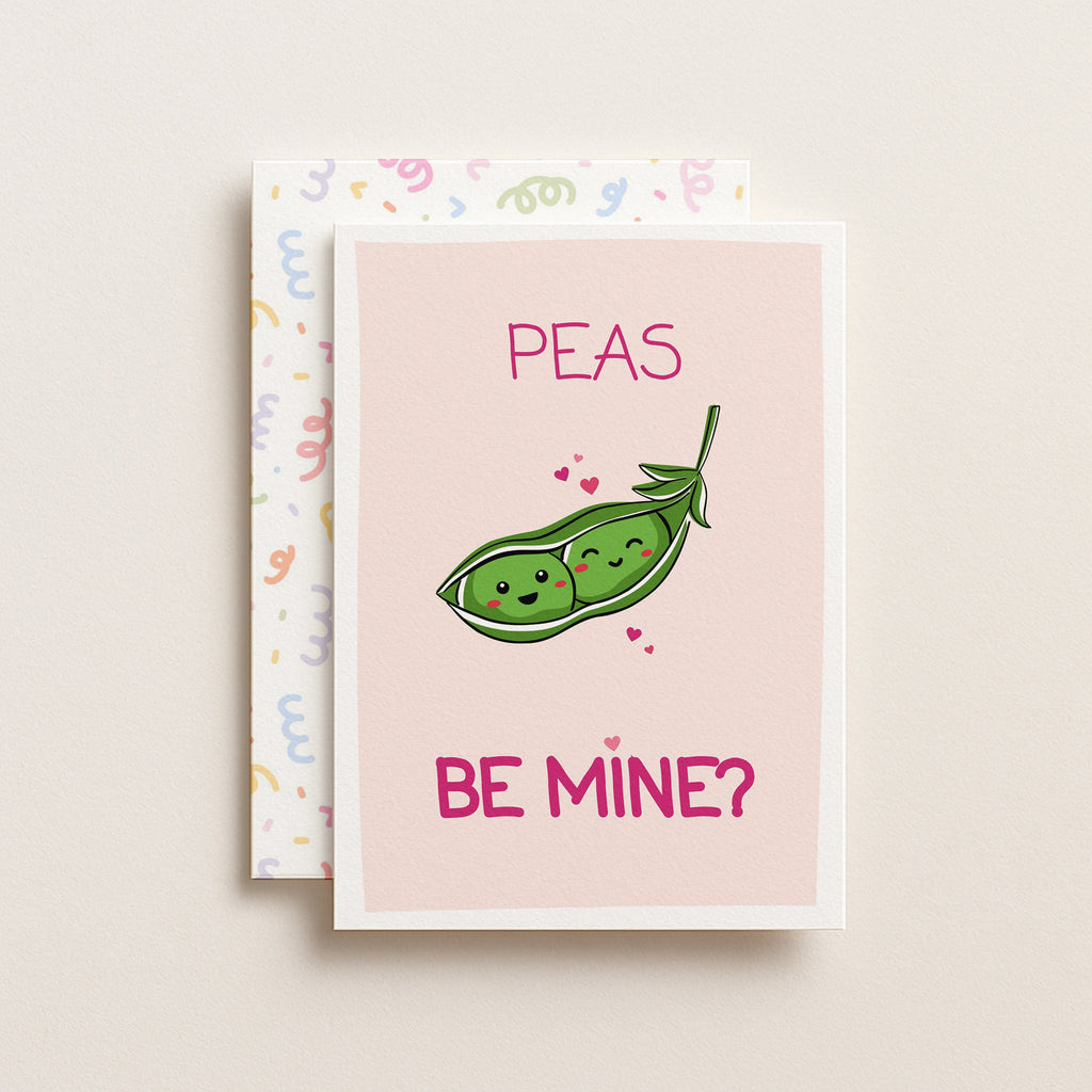 "Peas Be Mine?" Greeting Card