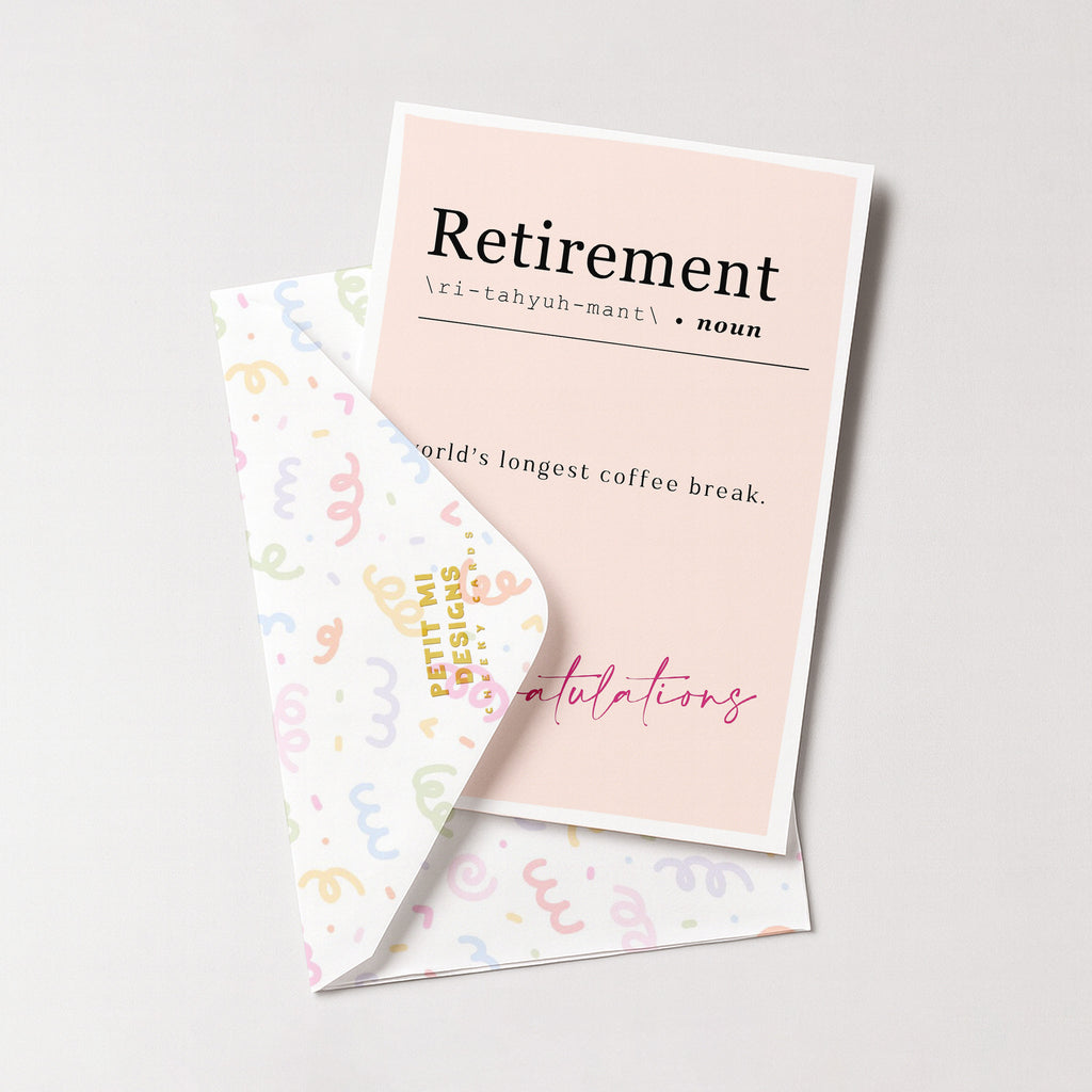 "Retirement - World's Longest Coffee Break" Greeting Card