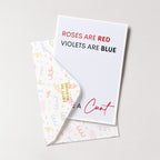 "Roses Are Red Violets Are Blue You're A Cunt" Greeting Card