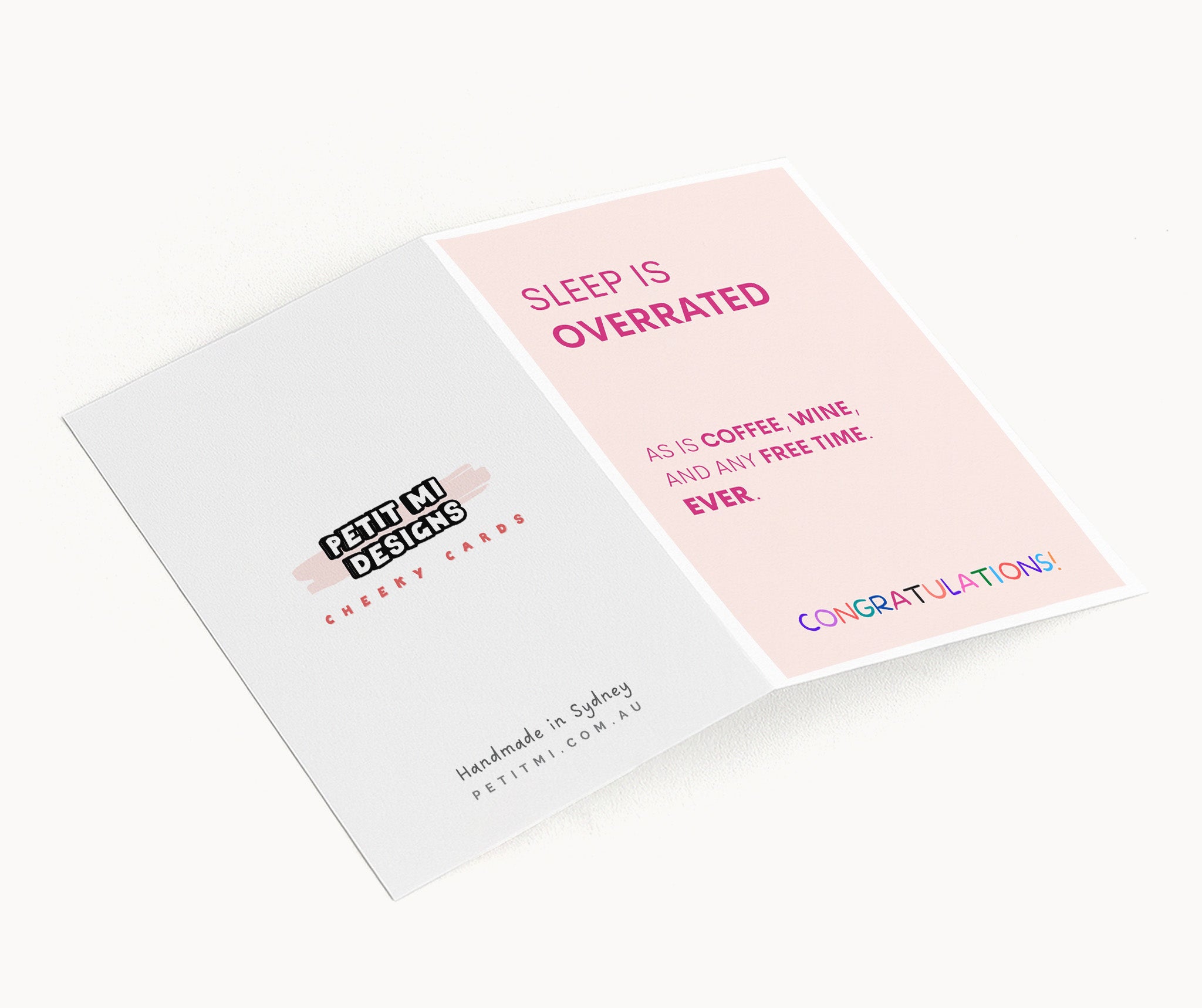"Sleep Is Overrated" Greeting Card