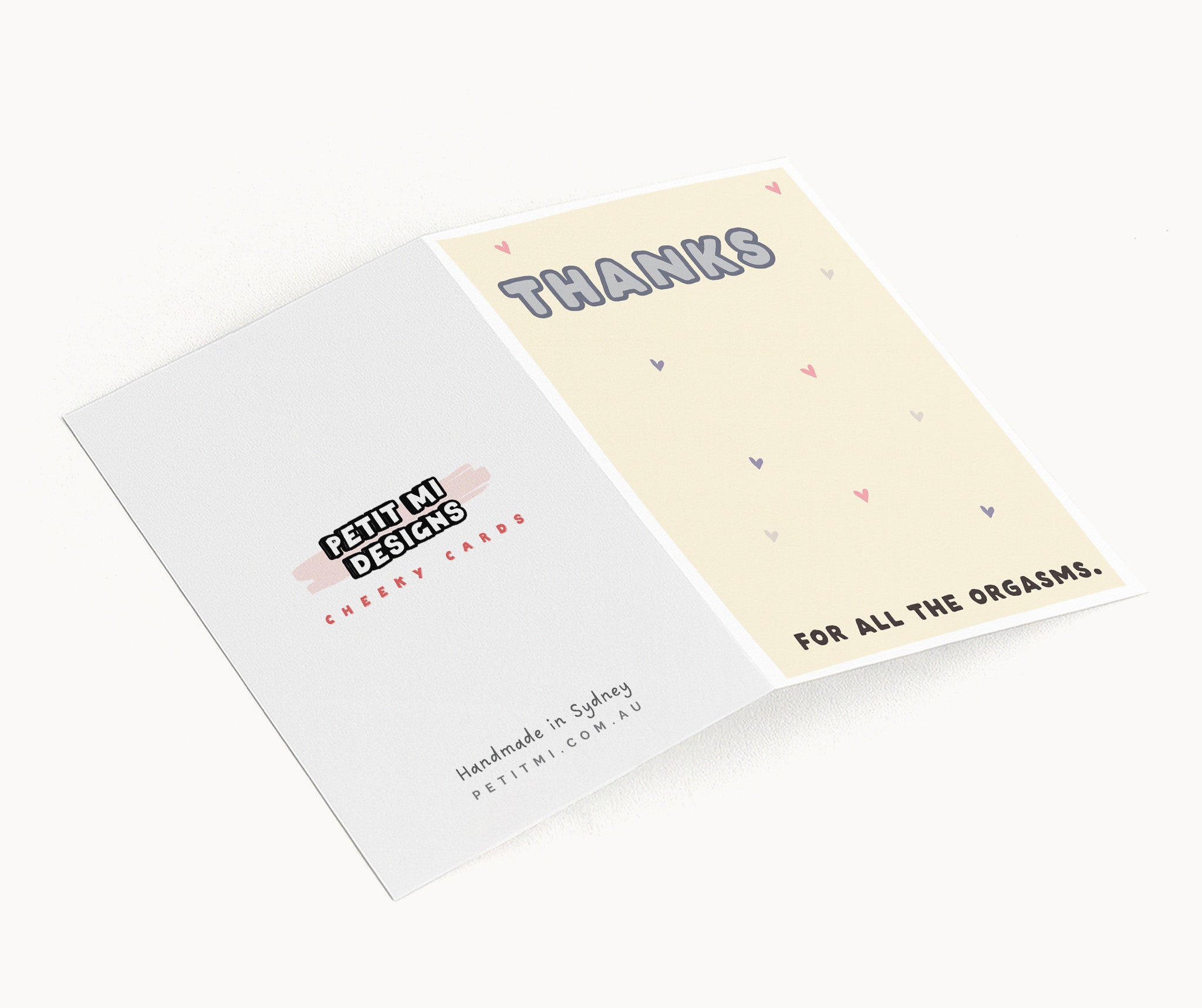 "Thanks For All The Orgasms" Greeting Card