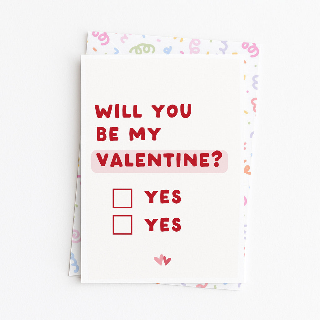 "Will You Be My Valentine" Greeting Card