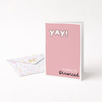 "Yay Finally Divorced" Greeting Card