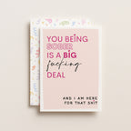 "You Being Sober Is A Big Deal" Greeting Card
