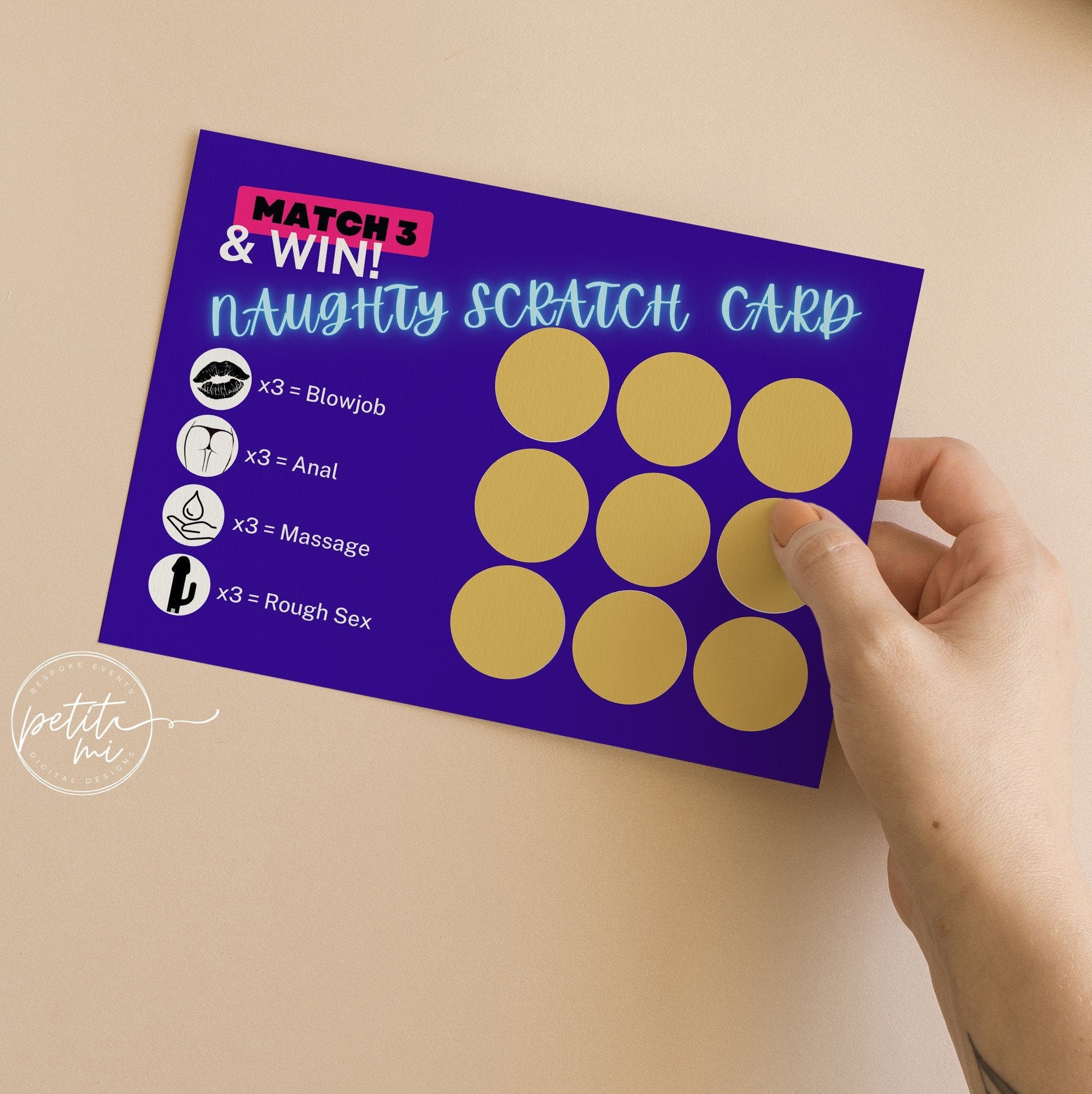 Naughty Scratch Card