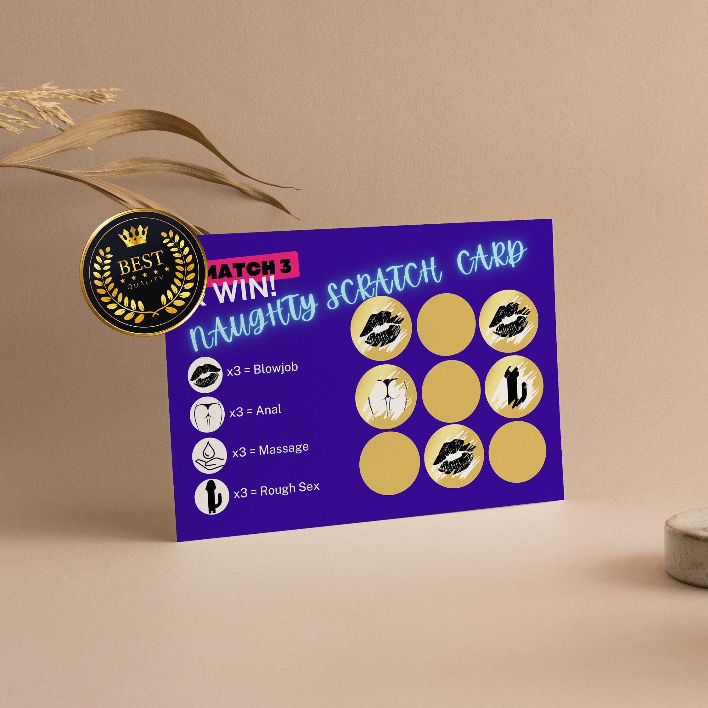 Naughty Scratch Card